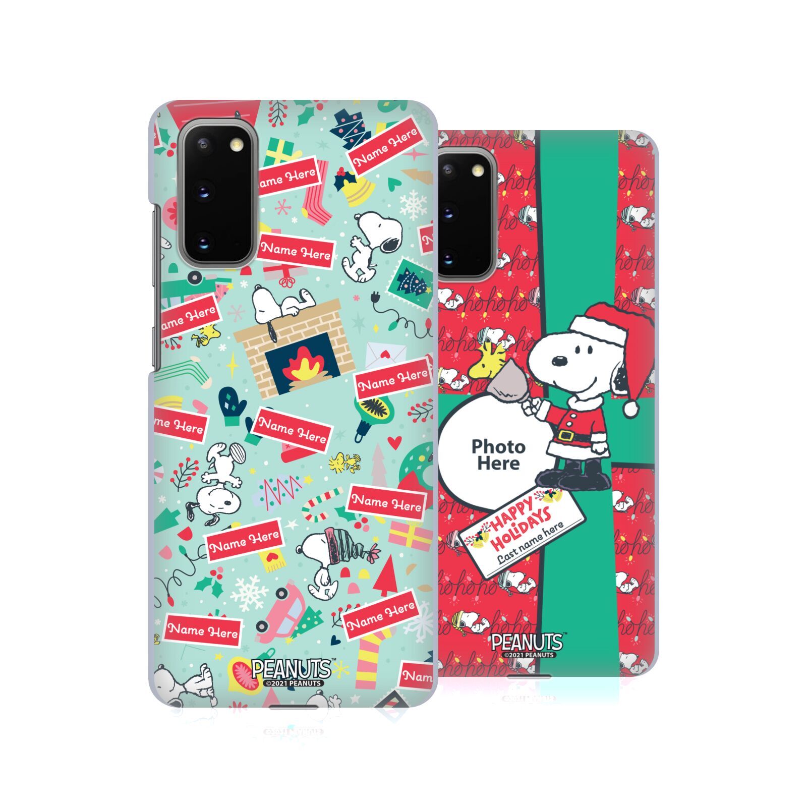 CUSTOM CUSTOMIZED PERSONALIZED PEANUTS CHRISTMAS BACK CASE FOR SAMSUNG PHONES 1