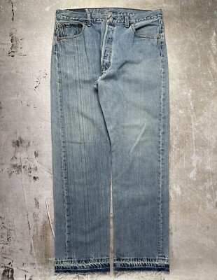 Vintage 90s Levis 501-0193 Light Wash 36x31 Tagged 36x30 Released