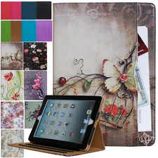 For New iPad 6th 5th Gen & iPad Air Leather Smart Case Cover Stand Wallet Pocket