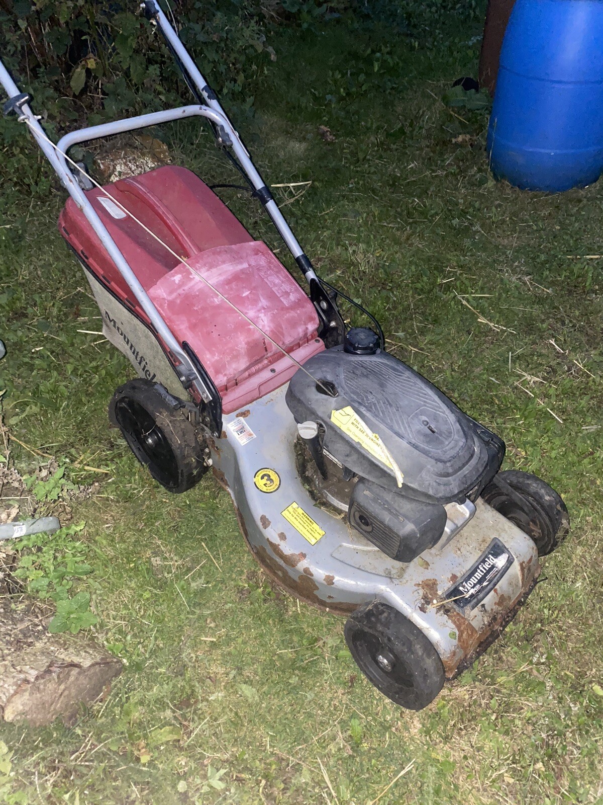 mountfield petrol lawnmower Spares or Repairs COLLECTION ONLY NN9
