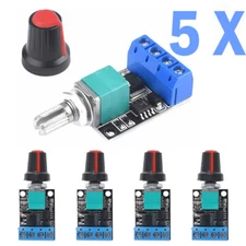 5PCS Voltage Regulator PWM DC Motor Speed Controller 5V 12V 10A LED Dimmer