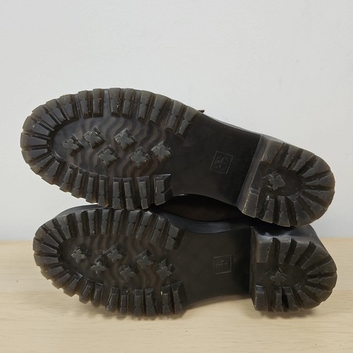 Dr Martens Coppola Plateau Crazy Horse Absatz Chelsea klobige Schnalle Stiefel Uk 6 - Bild 7 von 9