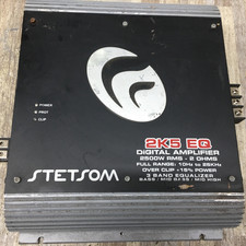 Stetsom 2500W 1 Channel 2Ohm 2K5 EQ OVER CLIP 3 BAND EQ Digital Amplifier AS IS