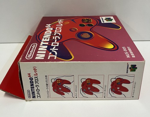 NINTENDO 64 CONTROLLER RED MANETTE JOYPAD USED BOXED JAP NUS-005 TESTED - Picture 4 of 12