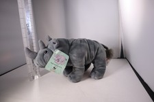 Gund Black Rhino Plush World Wildlife Fund 5 Inch 42186 Stuffed Animal Toy