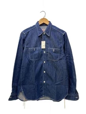 WACKO MARIA Long Sleeve Cotton Indigo M Basic Shirt 13AW-D-SHI-01