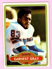 1980 Topps Earnest Gray #206 New York Giants