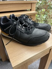 Men’s Caterpillar Black Size 8 Leather Trainers In Excellent Condition
