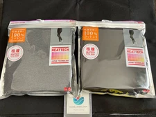 UNIQLO HEATTECH Extra Warm Cotton Leggings S-3XL Black/Dark Gra Women 460445 NWT