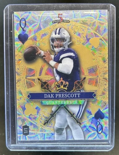 2026 Wild Card Draw Dak Prescott Queen of Hearts Gold #1/1