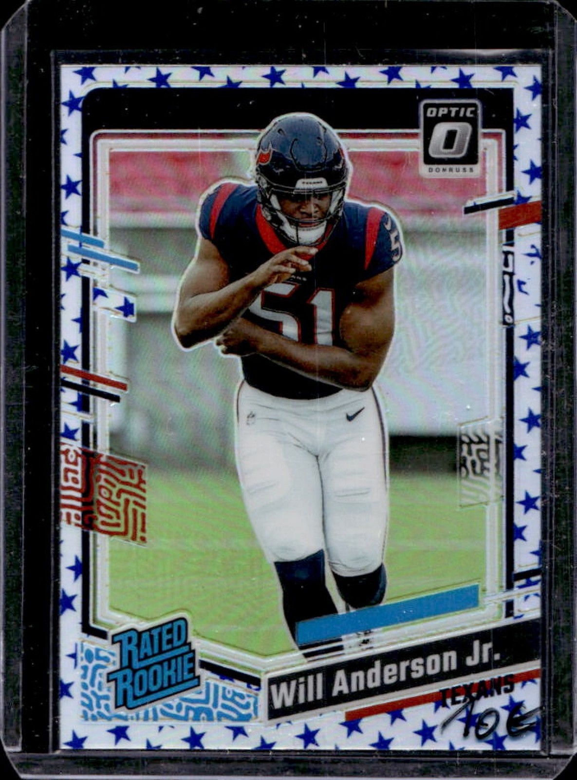 2023 Donruss Optic Will Anderson Jr. Blue Stars Prizm RC Rated Rookie #246