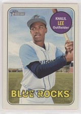 2018 Topps Heritage Minor League Edition Glossy Khalil Lee #122 1b3
