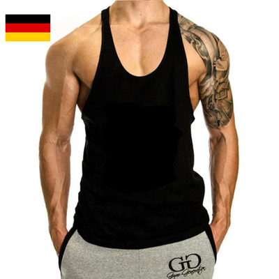 Herren Tanktop Stringer Muskelshirt Achselshirt Tank Top Unterhemd Bio Baumwolle