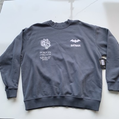 Darc Sport Batman x Wolves Born in Darkness Crewneck Gray Large