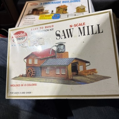 MODEL POWER N SCALE SAW MILL BUILDING KIT VERY NICELY DETAILED still in original
