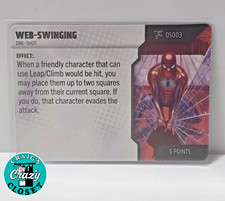 WizKids HeroClix Web Swinging OS003 Marvel Spider-Verse Set New One-Shot Card