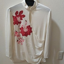 Vivienne Tam Floral Embroidery Long Sleeve White
