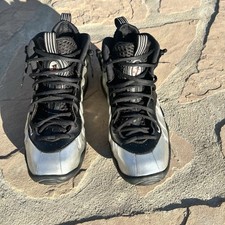 Nike Little Posite Foamposite One Gs Chrome Black Size 5.5Y