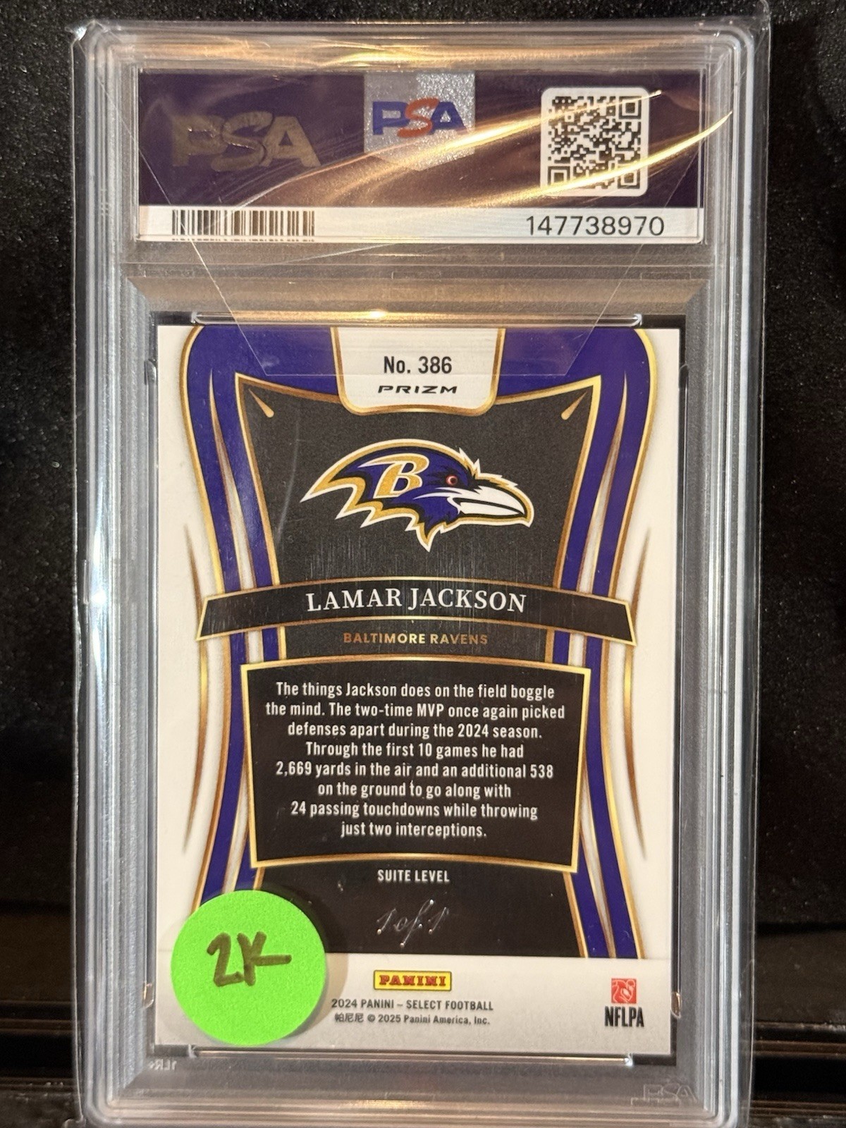  Suite Level Lamar Jackson by lack dragon scale 1/1 view 2