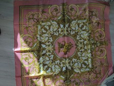 RARE VINTAGE HERMES Silk Scarf "Les Tuileries" Carre 90 With Box Good Condition