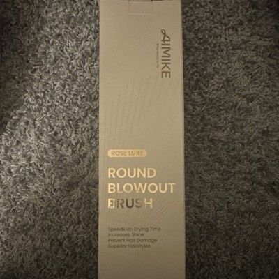 AIMIKE Rose Luxe Round Blowout Brush Gold Ionic Bristles 2.1 & 3 in
