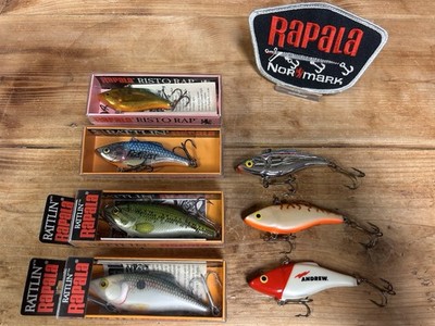 Vintage Rattlin Rapala (7) Rap s 7 & 8 s Nice Colors Ireland Bass Fishing Lures