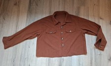 top neuw. braune Cordjacke Gr. M Miss Retro cognac Knöpfe Kurzjacke Hüfte