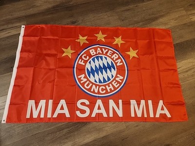 FC BAYERN MUNCHEN Munich Futbol Soccer 3x5 Flag Banner Mia San Mia 