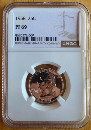 1958-P Washington Quarter Proof — photo from another recent sale