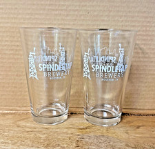 SPINDLETAP Brewery Pint Glass ~ Craft Beer Pint Glass ~ Houston, TX