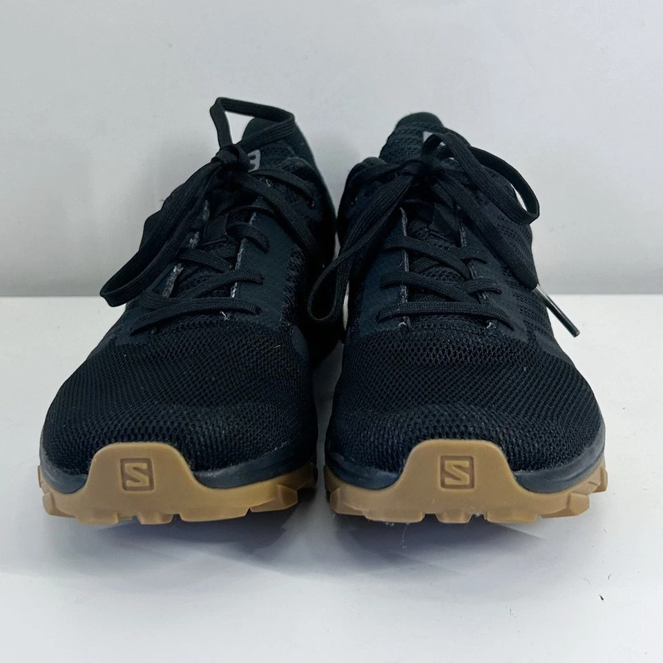 Zapatos de senderismo impermeables Salomon para mujer negros con prisma saliente Goretex Foto 4 de 4