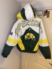 Seattle Supersonics Vintage Puffer Jacket Pro Player Sonics, Size Large