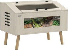 Reptile Terrarium 30 Gallon Top Opening Tank with Glass Windows Air Ventilations