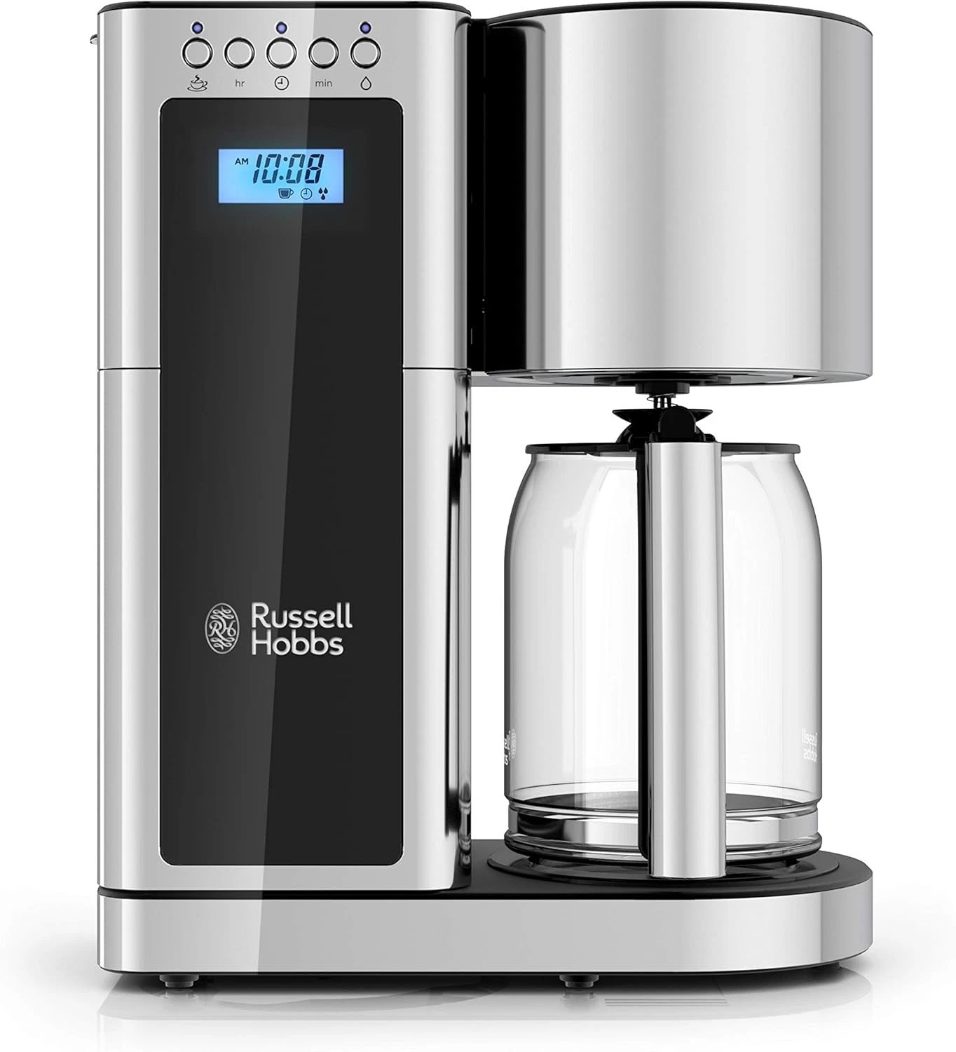 Russell Hobbs Glass 8 Cup Coffeemaker in Black & Stainless Steel CM8100BKR
Opens in a new window or