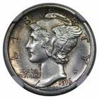 1916 Mercury Dime, NGC UNC detail