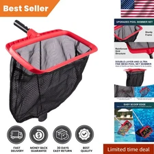 Multifunctional Pool Skimmer Net with Double-Layer Bag - Easy Attachment Clip