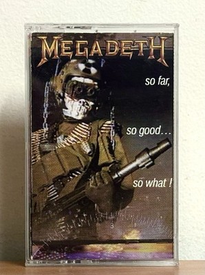 Megadeth -So Far So Good So What Cassette Tape 1987 Capital Records