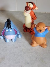 Set Of 3 Disney Winnie The Pooh Bath Toys: Tigger, Eeyore  Roo
