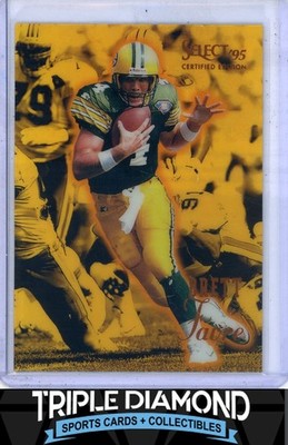 1995 Select #50 Brett Favre Select Certified Edition Mirror Gold GB Packers B770