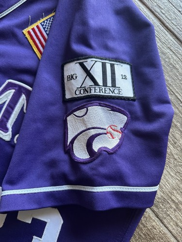Vintage K-State Wildcats Baseball Jersey #33 Kansas State Game Worn Russell 46 - Picture 5 of 8