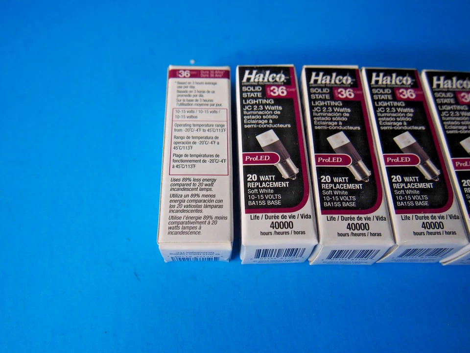 Halco 81100 JC20 2.3W 3000K - BA15s 10-15V Replaces 20W LED Miniature Lamp QTY 1 - Image 3 of 3