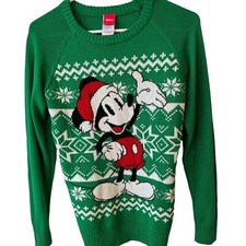 Mickey Mouse Santa Sweater size Medium