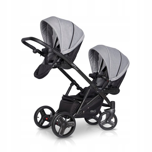 EasyGO 2ofUS BABY TWIN STROLLER PRAM CARRYCOT + PUSHCHAIR + CAR SEAT - Picture 36 of 43