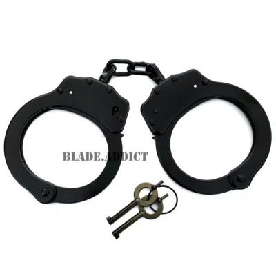 J TAC Lot of 6 Professional Handcuffs Black Steel Police Duty Double Lock NEW Security