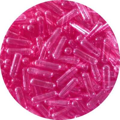 Pure Capsules  Größe 00 rosa klar leere vegetarische Kapseln Vcaps  plus Tio2 frei