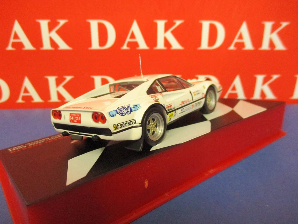 Die cast 1/43 Modellino Auto Ferrari 308 GTB Rally Vasco Navarro 1984 A. Zanini - Immagine 3 di 4