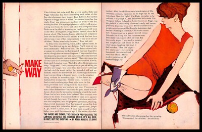 1961 Make Way Vintage PRINT ART Illustration Al Parker