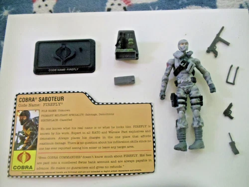 Firefly v14 Cobra Saboteur loose 2007 sniper explosives G I Joe 25th anniversary