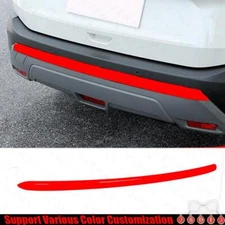 For Nissan Rogue 2021-2023 ABS Bright Red Exterior Rear Bumper Protector Strip