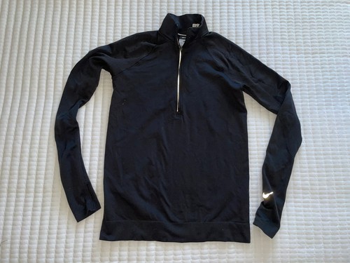 Nike mens athletic seamless long sleeve black shirt size S | eBay